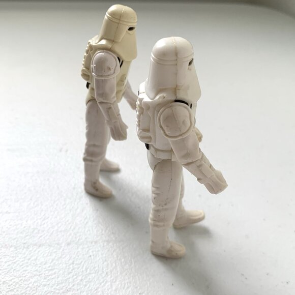Vintage Star Wars ESB 1980 Kenner Imperial Hoth Snowtroopers (2) w/Weapons - Picture 3 of 10
